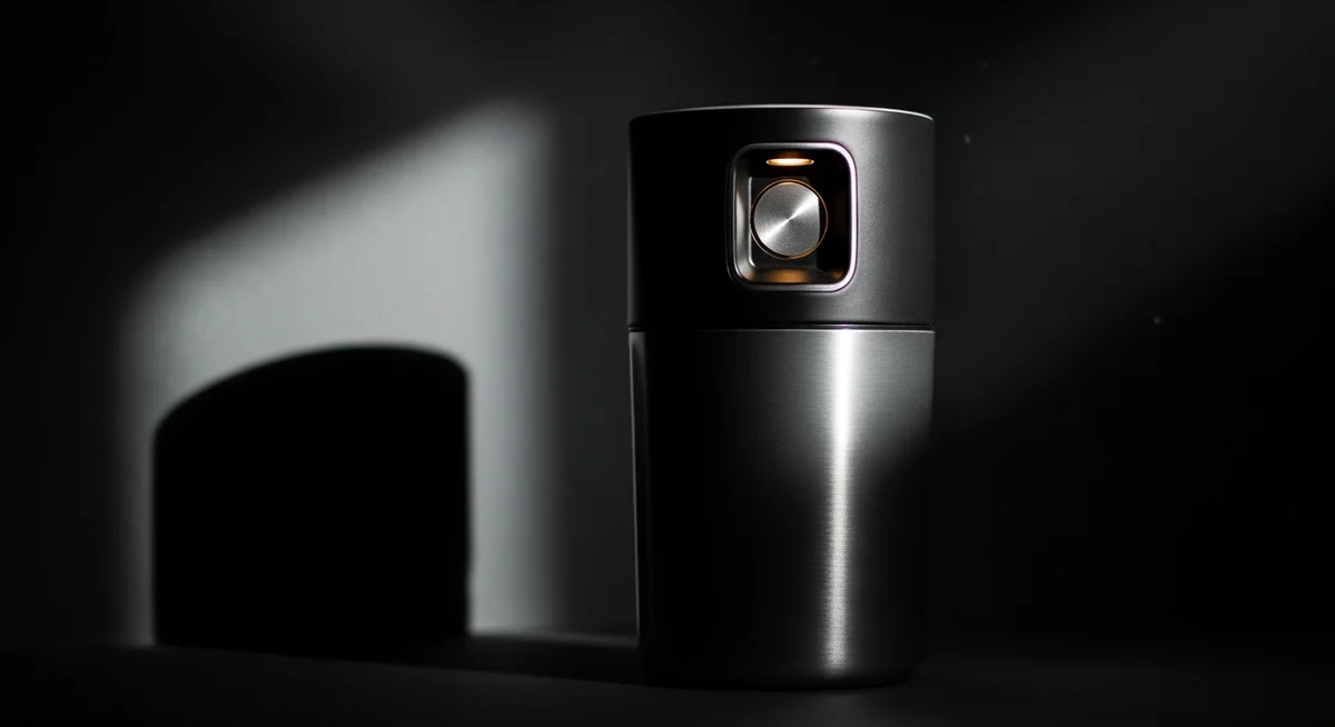 A premium gravity water filter, dramatically lit in a dark setting, symbolizing careful selection criteria.